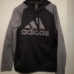 Grey&white Adidas hoodie
